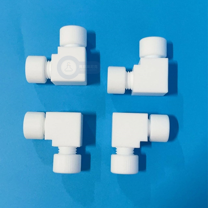 塑料聚四氟乙烯PTFE接頭閥門耐腐蝕轉(zhuǎn)換接頭可定制